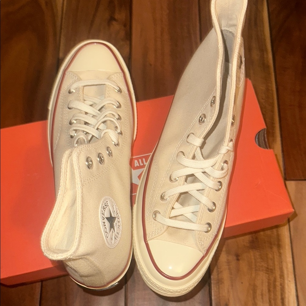 Converse Women's Cream High-Top Sneakers